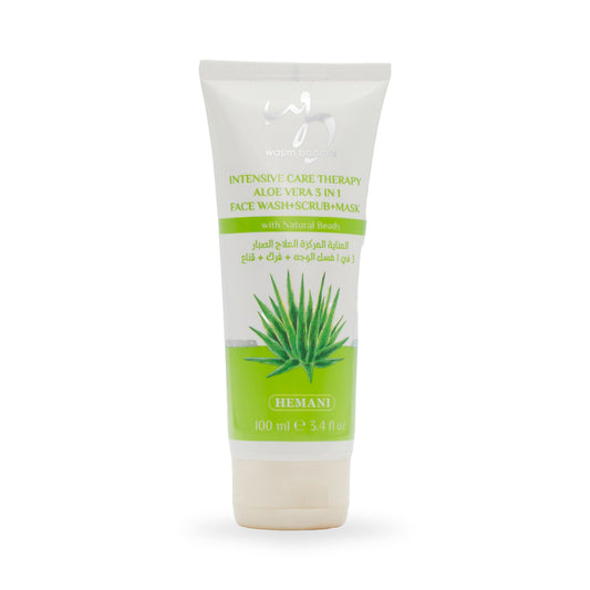 Intensive Care Therapy Aloe Vera 3 in 1 Face Wash + Scrub + Mask Deep Cleansing with Natural Beads