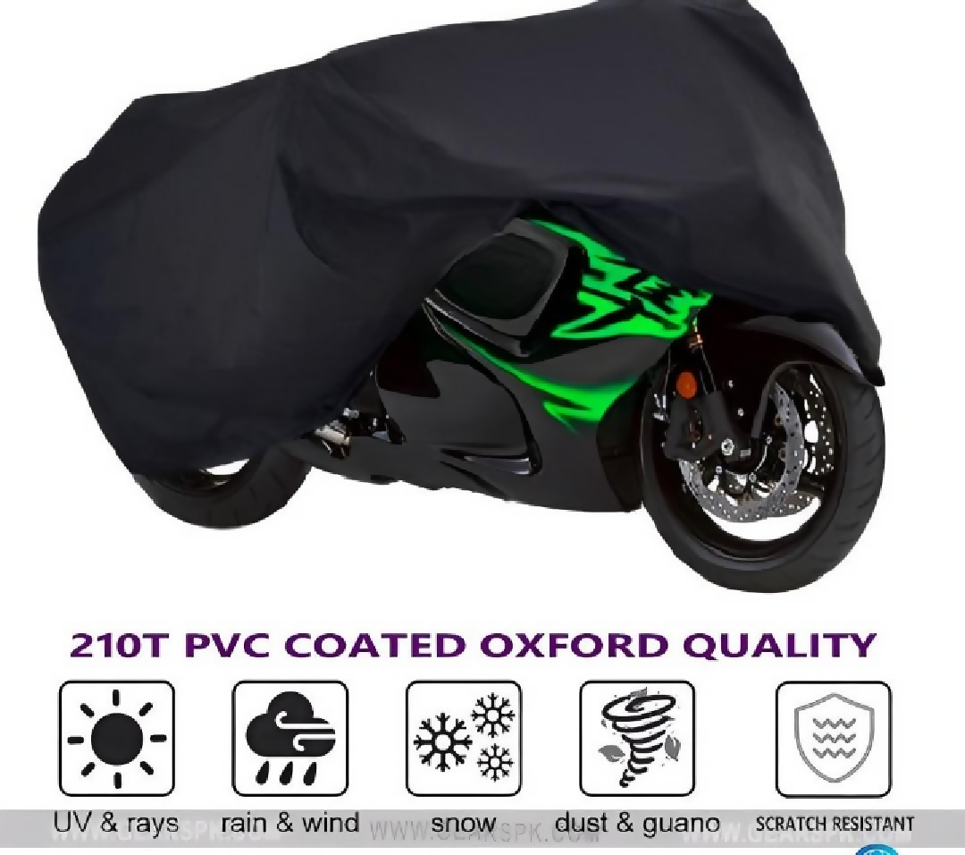 Bike Top Cover Water Scratch Proof Parachute Fits CD70CC and 125CC Bikes Random color