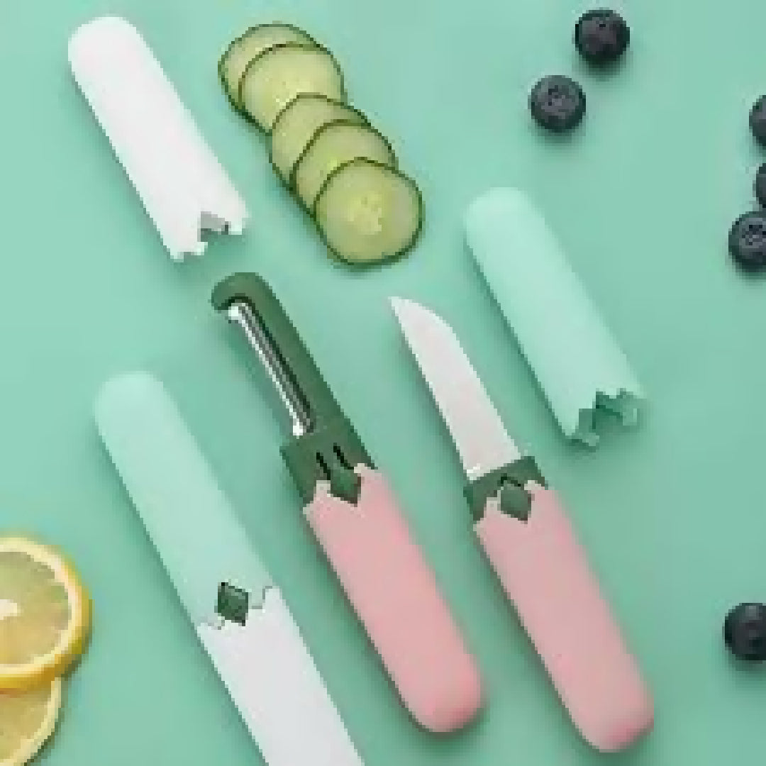 2in1 Stainless Steel Knife Peeler