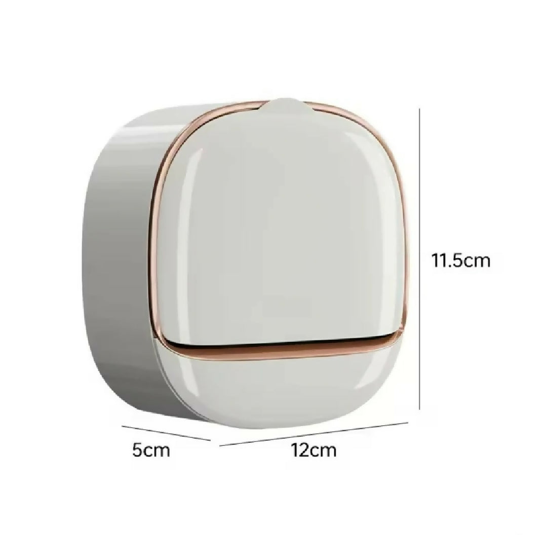 Wall Mounted Soap Holder with Drain Tray - Waterproof Stylish Soap Dish for Kitchen and Bathroom - Random Color