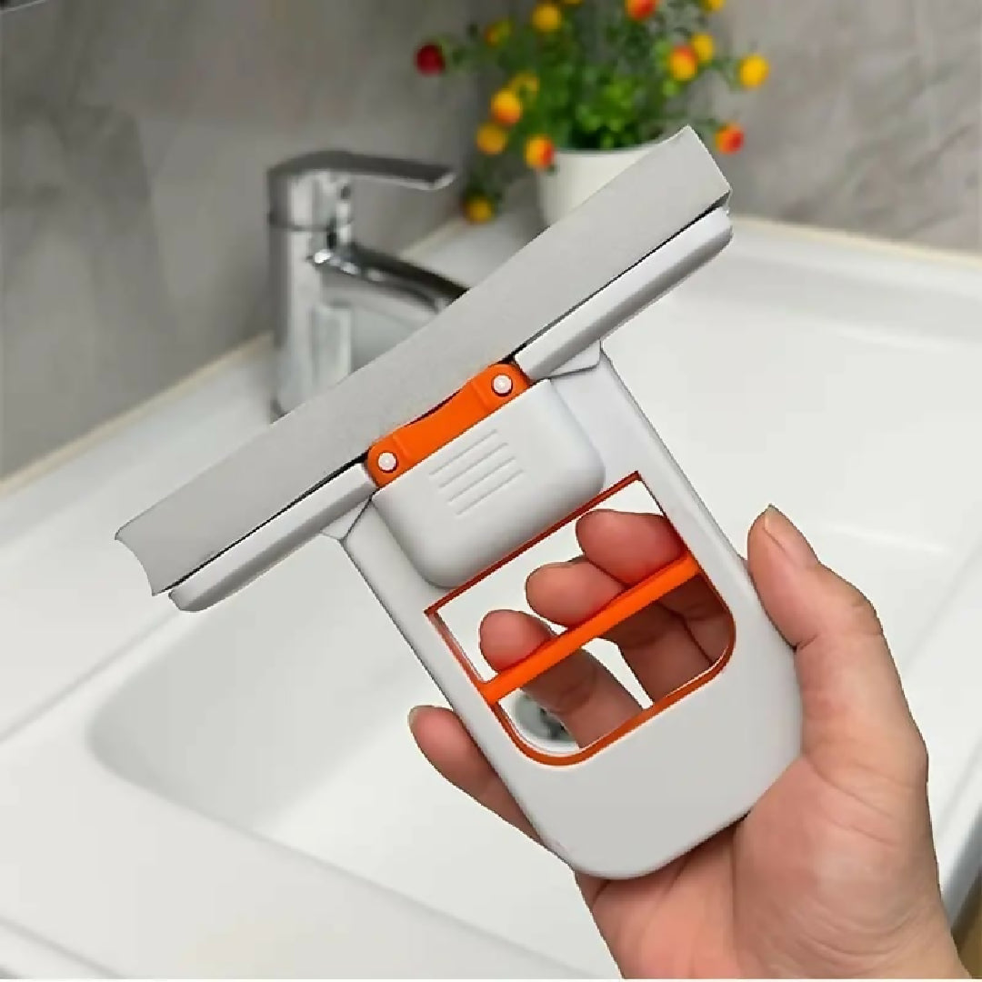 Foldable Mini Mop - Portable Desktop Wet and Dry Cleaning Mop - Self-Squeezing