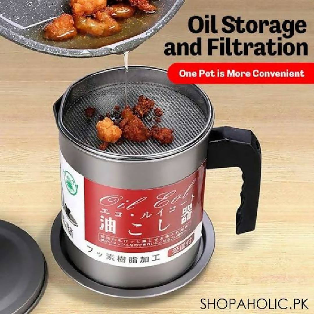 High-Quality-1-4L-Fryer-Oil-Filter-Pot-Carbon-Steel-Oil-Can-with-Stainless-Steel-Strainer-Kitchen-Storage-Jug-Without-Box