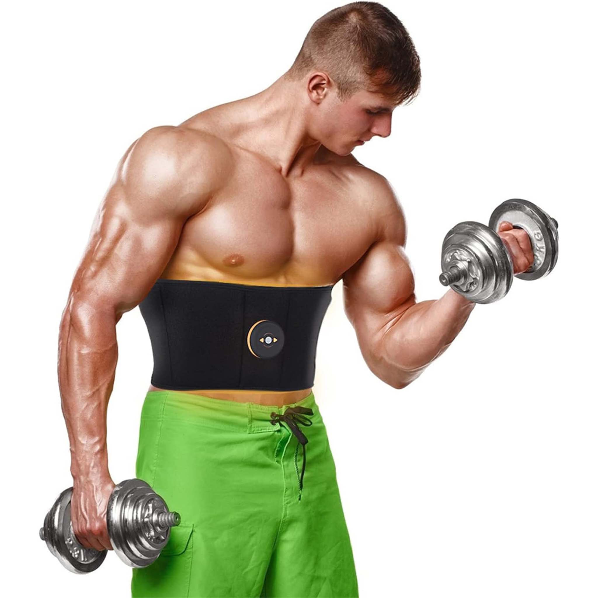 Abdominal Toning Belt  Adjustable EMS Muscle Stimulator for Core Training and Fitness