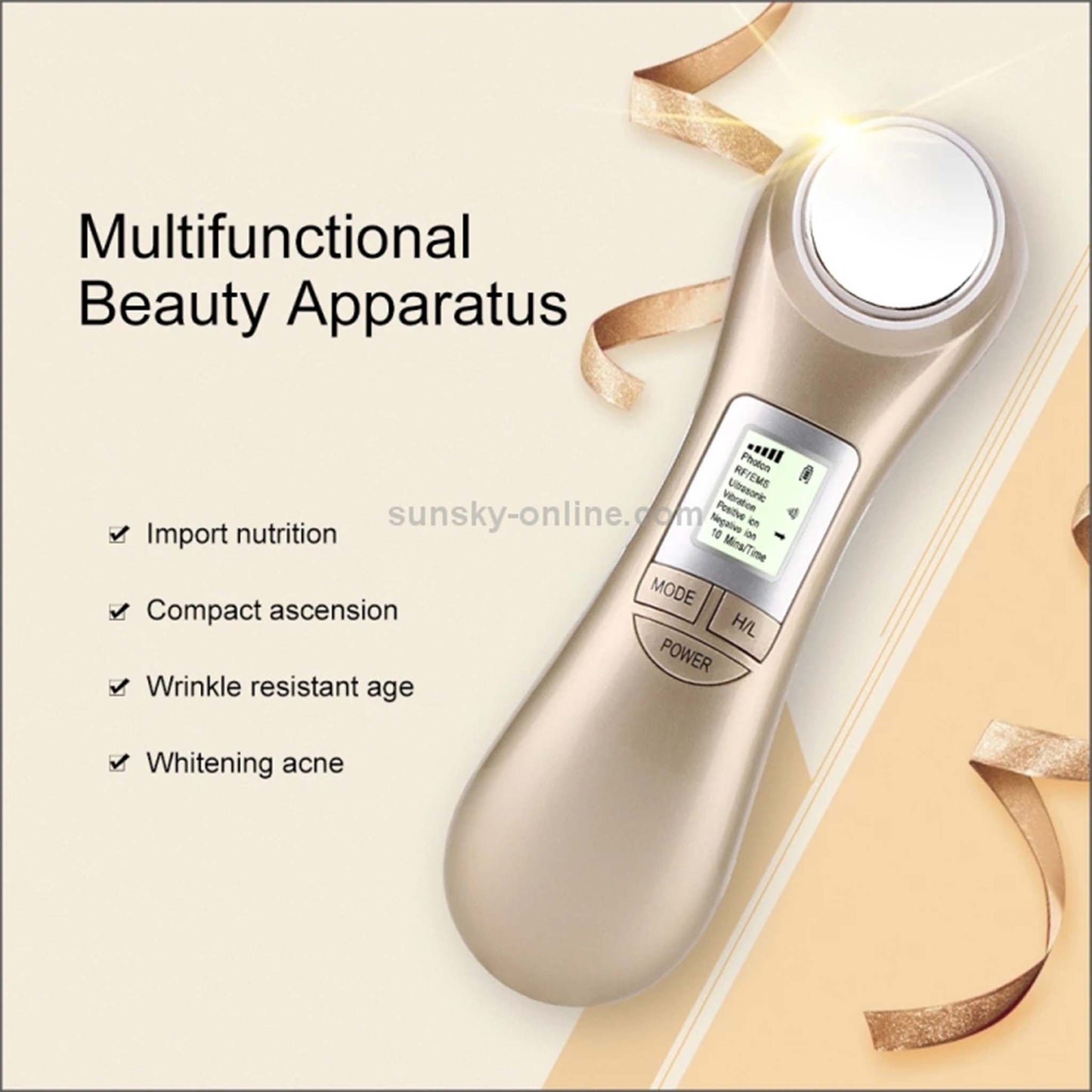 Face Skin EMS Mesotherapy Facial Device for Lifting Tightening and Skin Rejuvenation