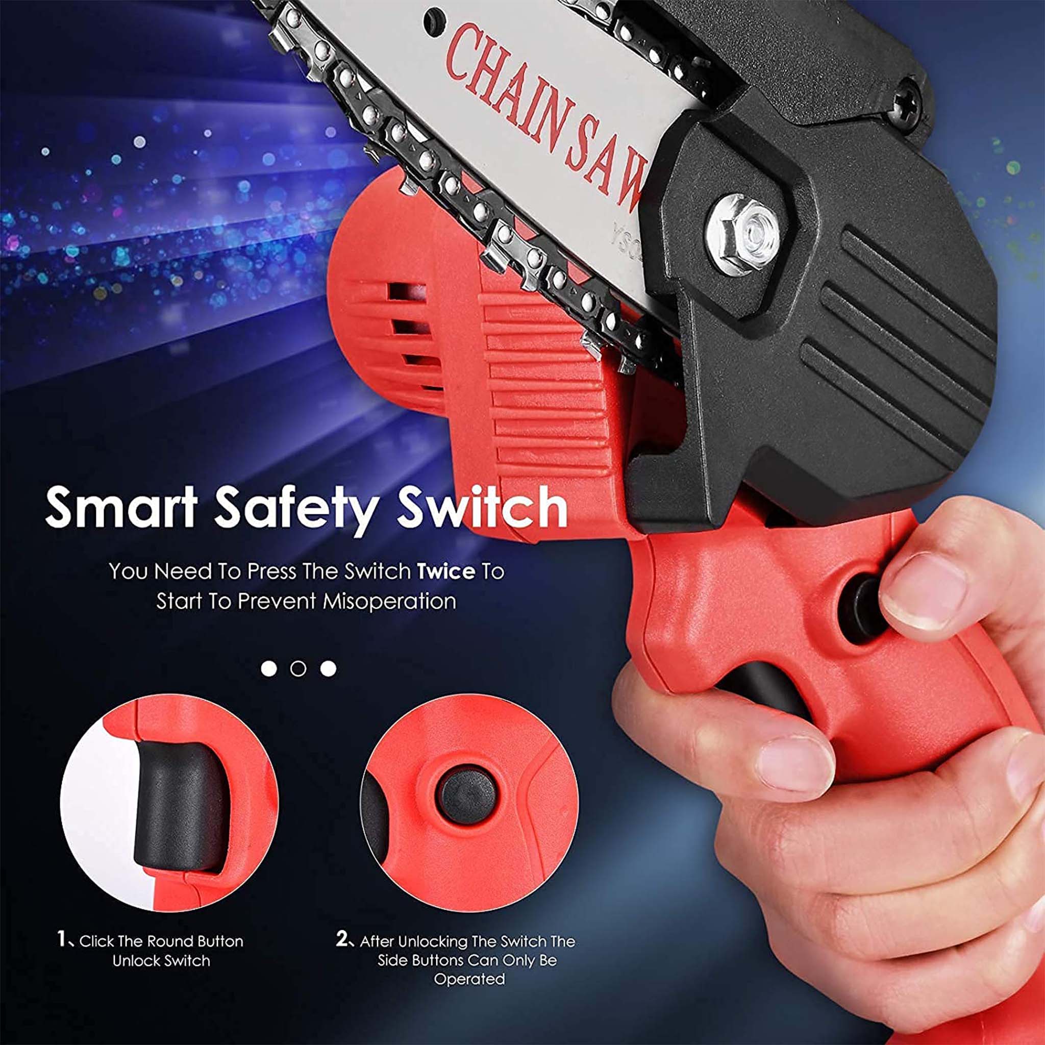 Catlin Mini Chainsaw   Electric Chainsaw for Wood Cutting and Gardening