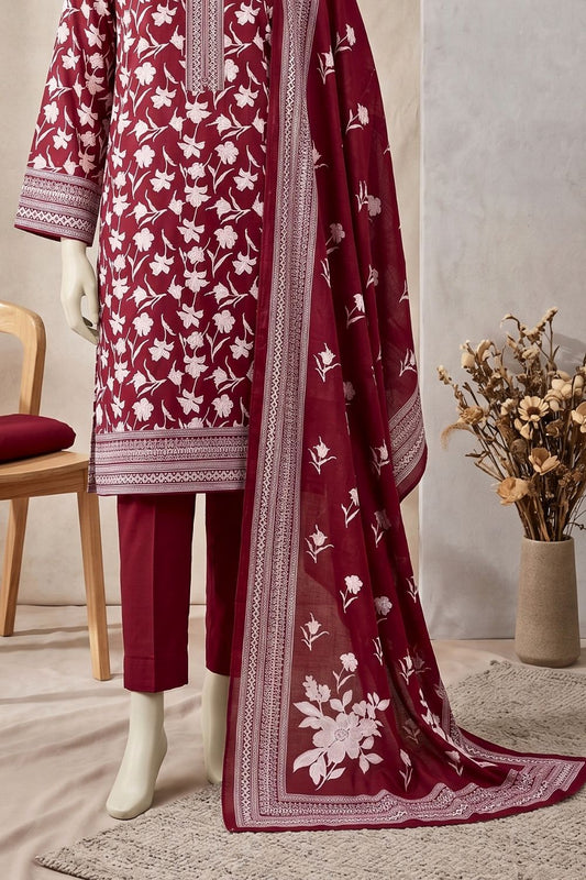 Mushtaq Rawaa Collection 3Pcs Unstitched Printed Lawn Desgin - 3