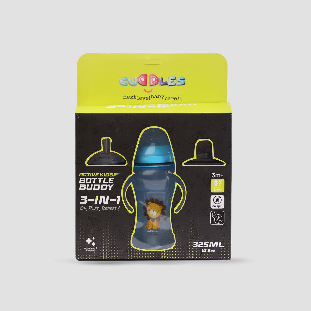 Cuddles Active Kids Buddy Bottle 3 in 1