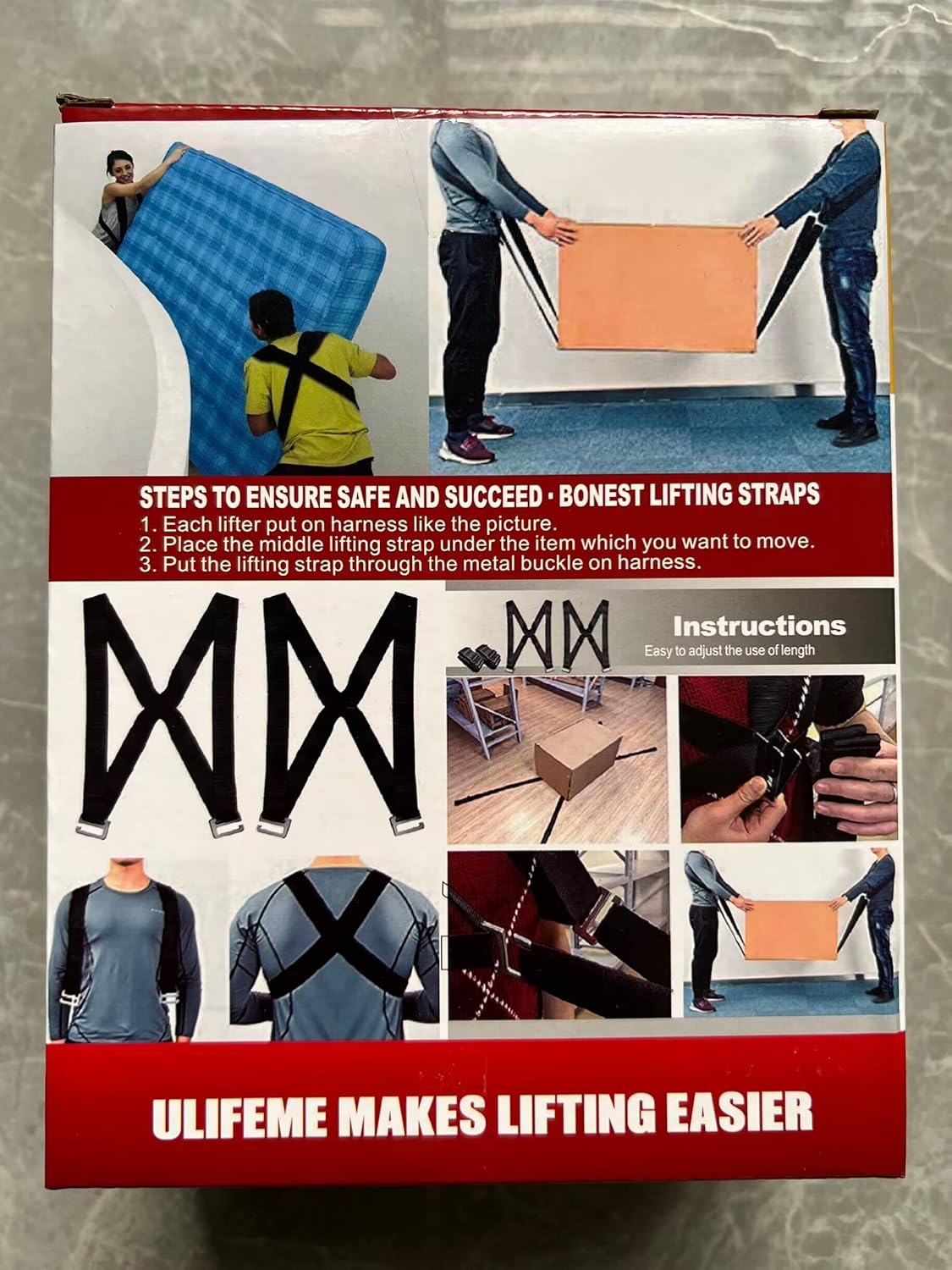 Ulifeme Lifting and Moving Straps  Heavy Duty Furniture and Appliance Moving Harness