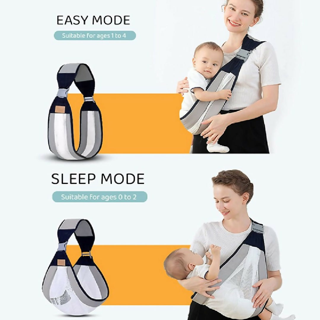 Baby Carrier - Ergonomic Baby Strap One Shoulder Labor-Saving Polyester Baby Half Wrapped Sling
