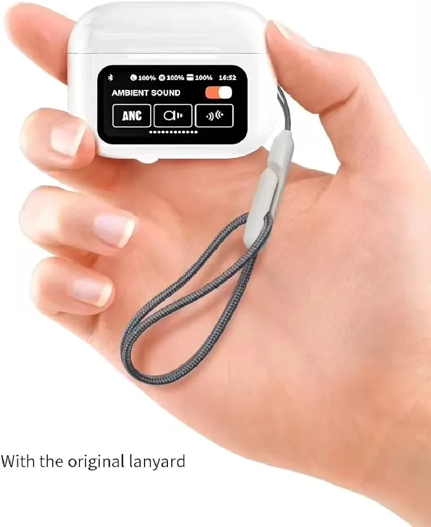 A9 Pro High Quality Sound ENC Noise Reduction Wireless AirPods With Smart Touch Screen Control