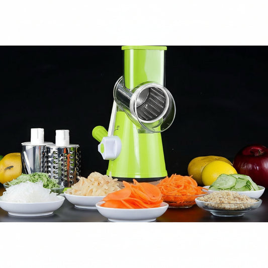 Manual Vegetable Drum cutter Slicer Multifunctional Round Slicer Kitchen Gadget (random color)
