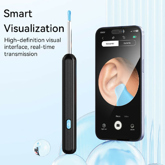 Ear Cleaner High Precision Ear Wax Removal Tool with Camera with LED Light Wireless Cleaner