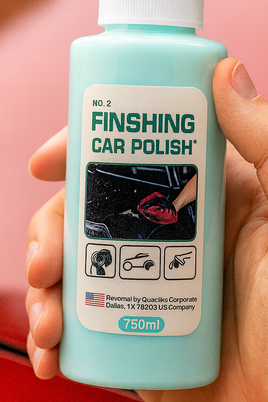 HAJVERI Finishing Car Polish 780ML   High Gloss Car Wax for Deep Shine
