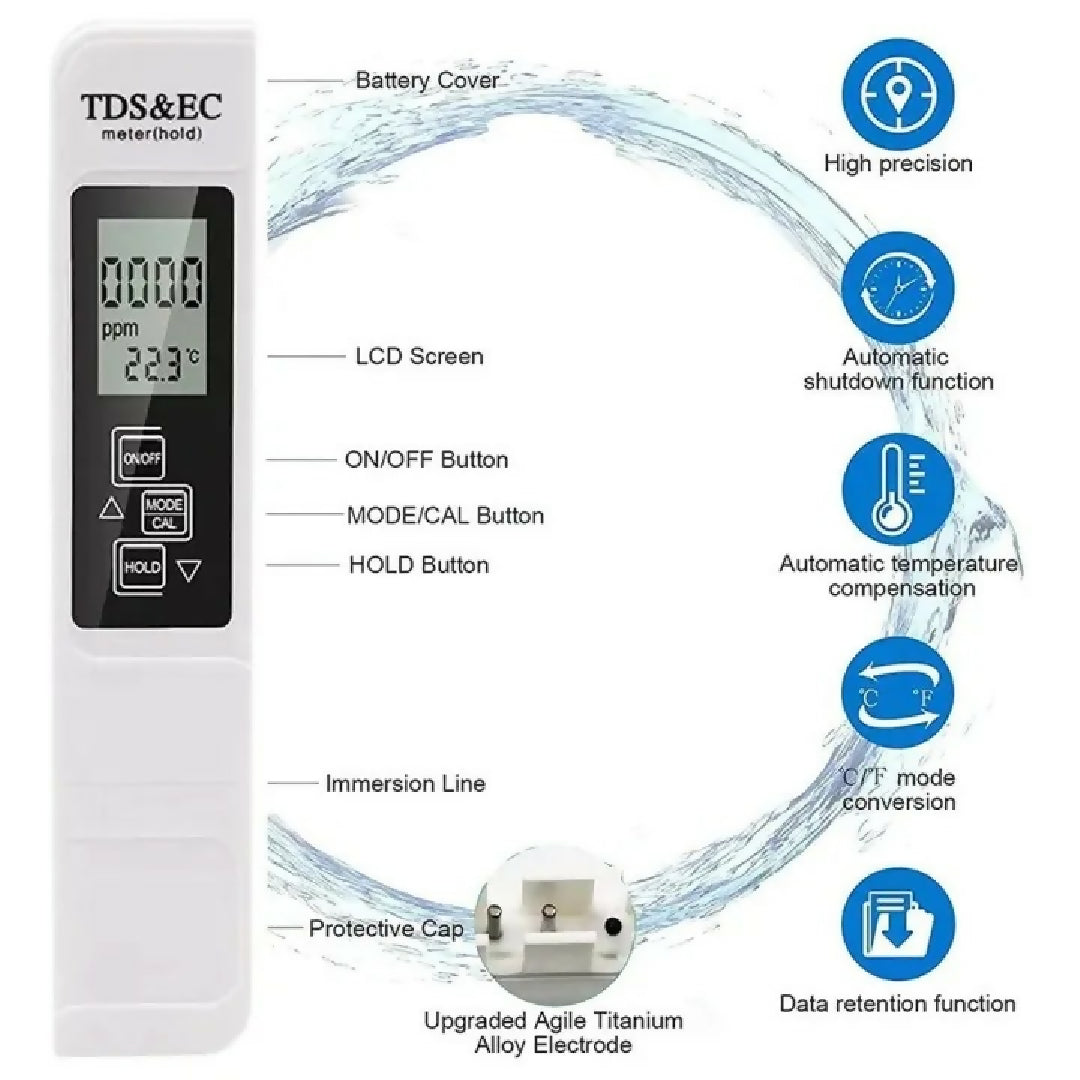 Portable-Digital-Water-TDS-EC-And-Temperature-Meter-3-in-1-With-ATC-Function-1ppm-Resolution-0-9990ppm-Purity-Tester