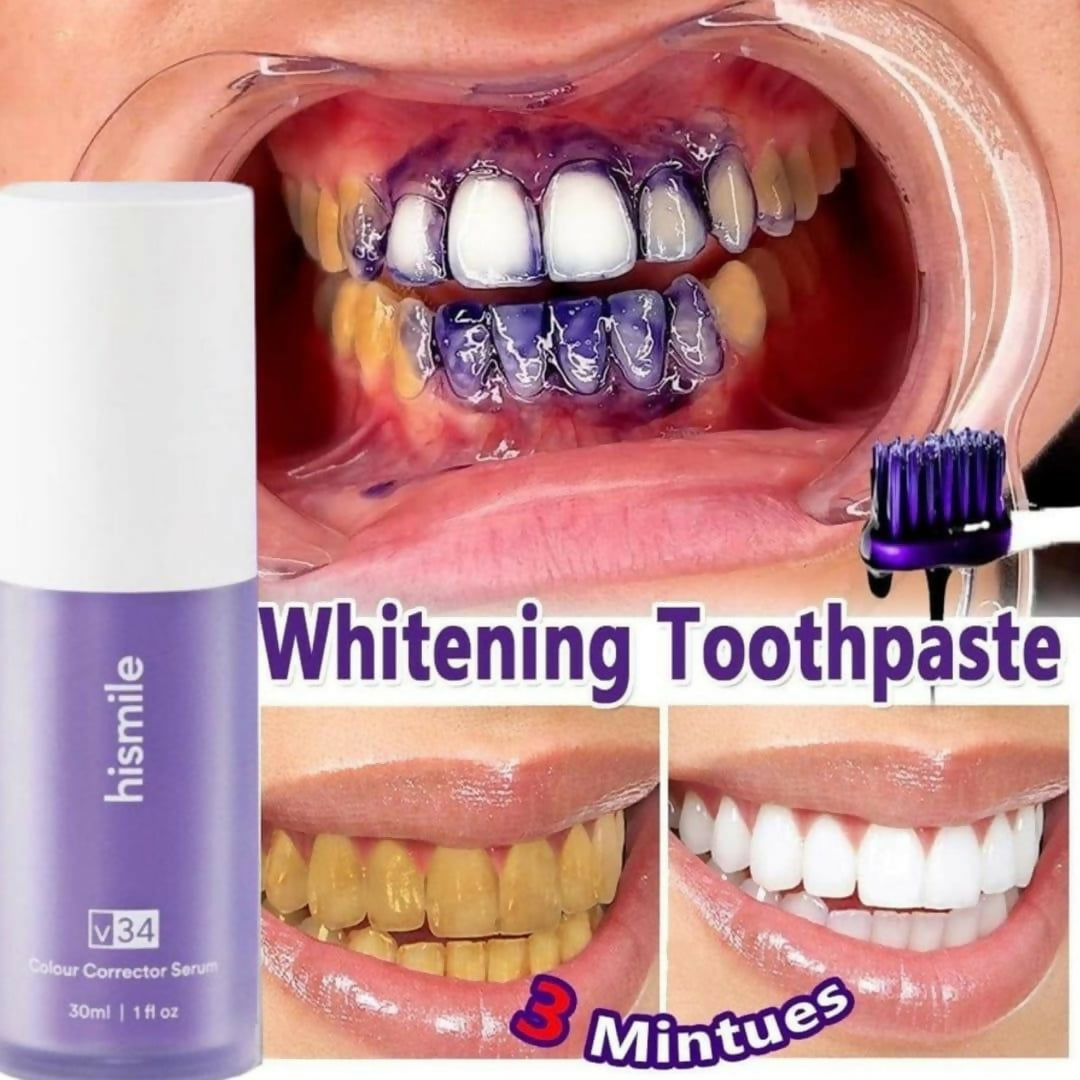 Teeth Brightening Hismiles V34 Colour Corrector Serum - 30ml - Hismile For Teeth Brightening