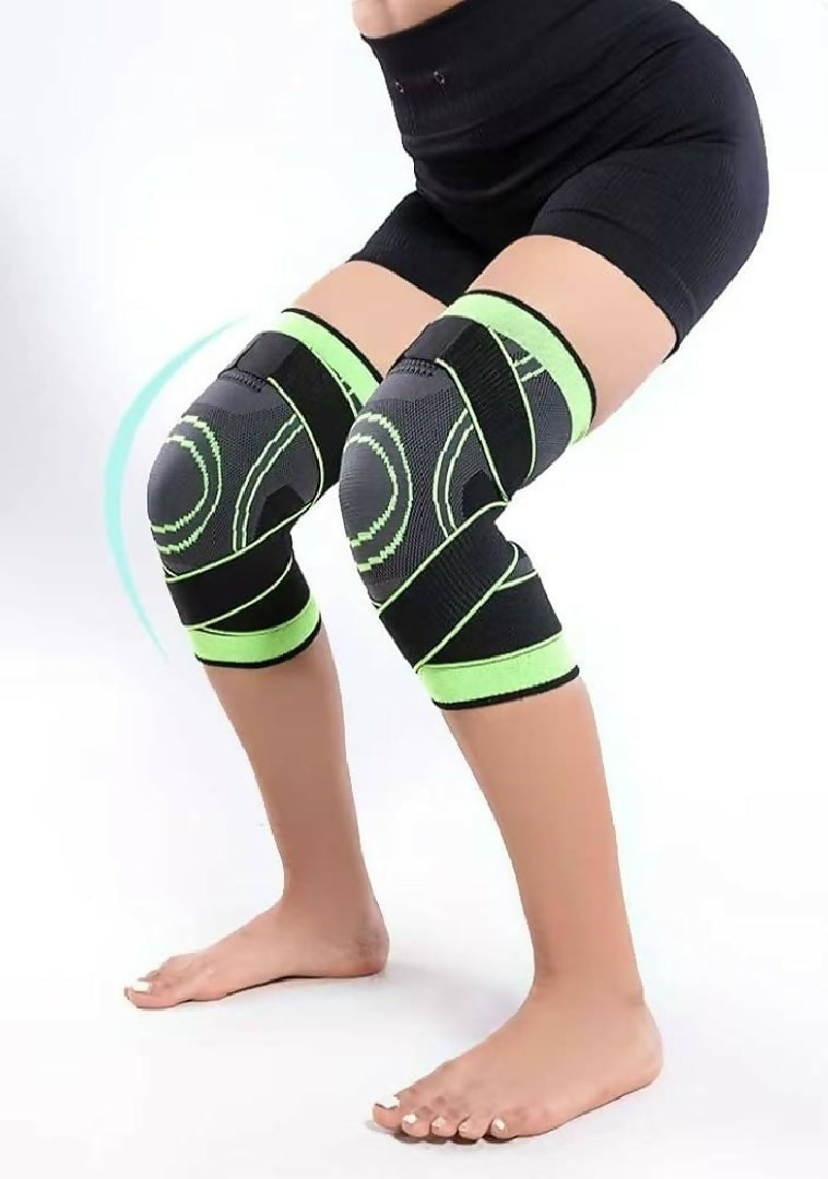 3D Weaving Knee Support Band - Adjustable Compression Brace for Men and Women - Pressure Relief Injury Protection and Joint Stability - 1Pc
