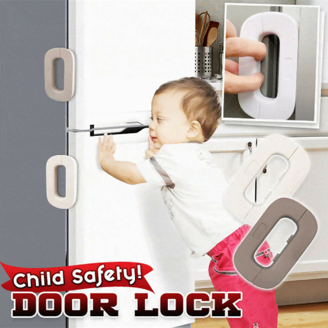 Child Safety Fridge Door Lock Strong Adhesive Refrigerator Lock for Kids Protection