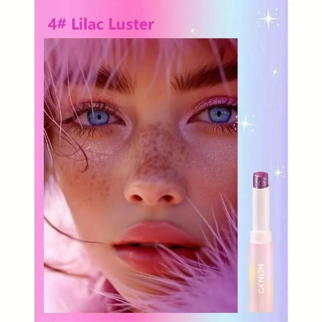 2 In 1 Jelly Shiny Shimmering Eyeshadow Stick - Long Lasting Glow Makeup Stick