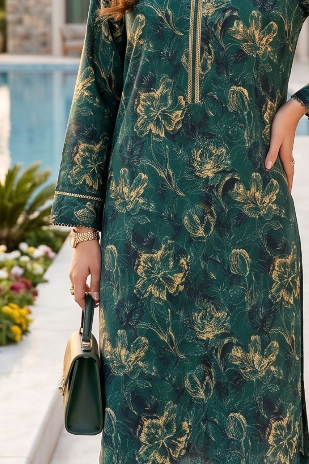 2Pcs Unstitched Printed Inaya Lawn Collection Desgin - 3