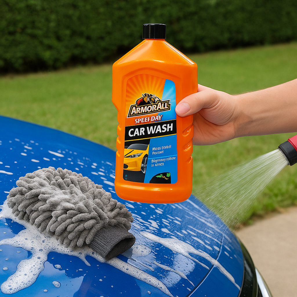 Armor All Car Wash 1 Ltr  Premium pH Balanced Car Shampoo for Deep Cleaning and Brilliant Shine