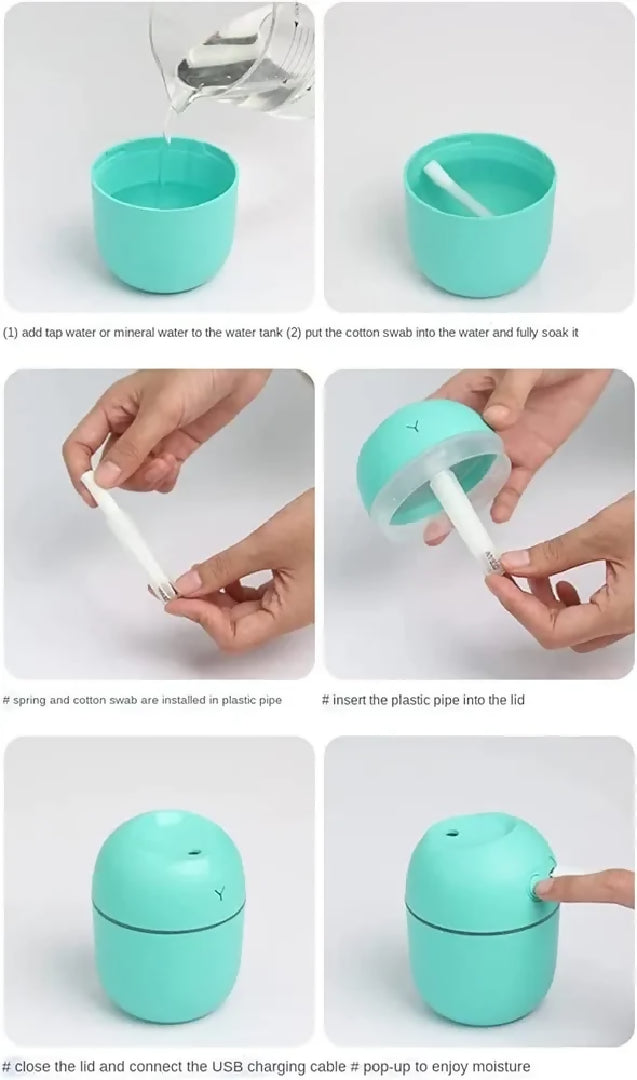 Air Humidifier Usb Small Mini Portable Cool Mist Diff user