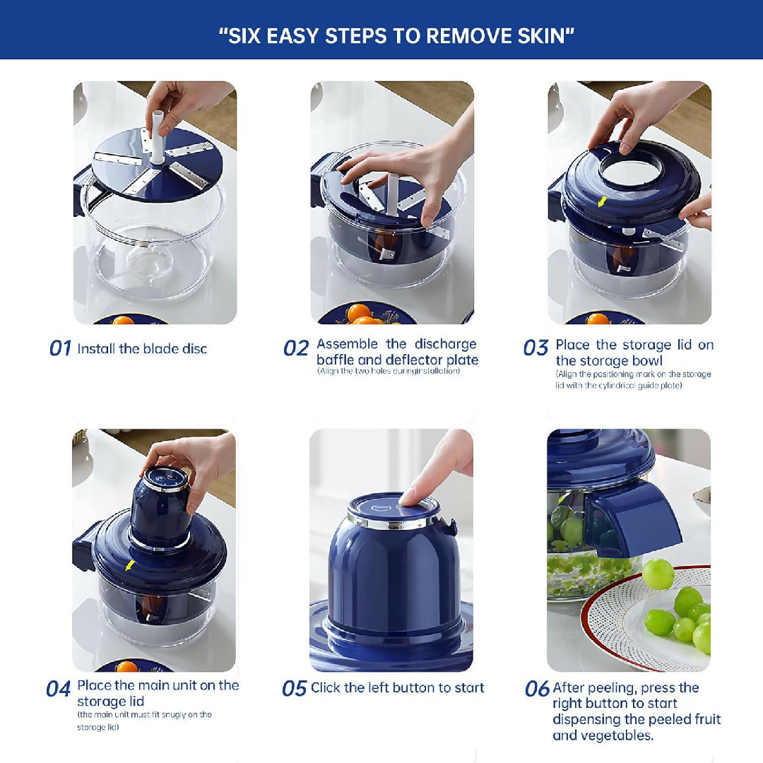 Quick Effortless Peeling Machine Automatic Electric Fruit Peeler