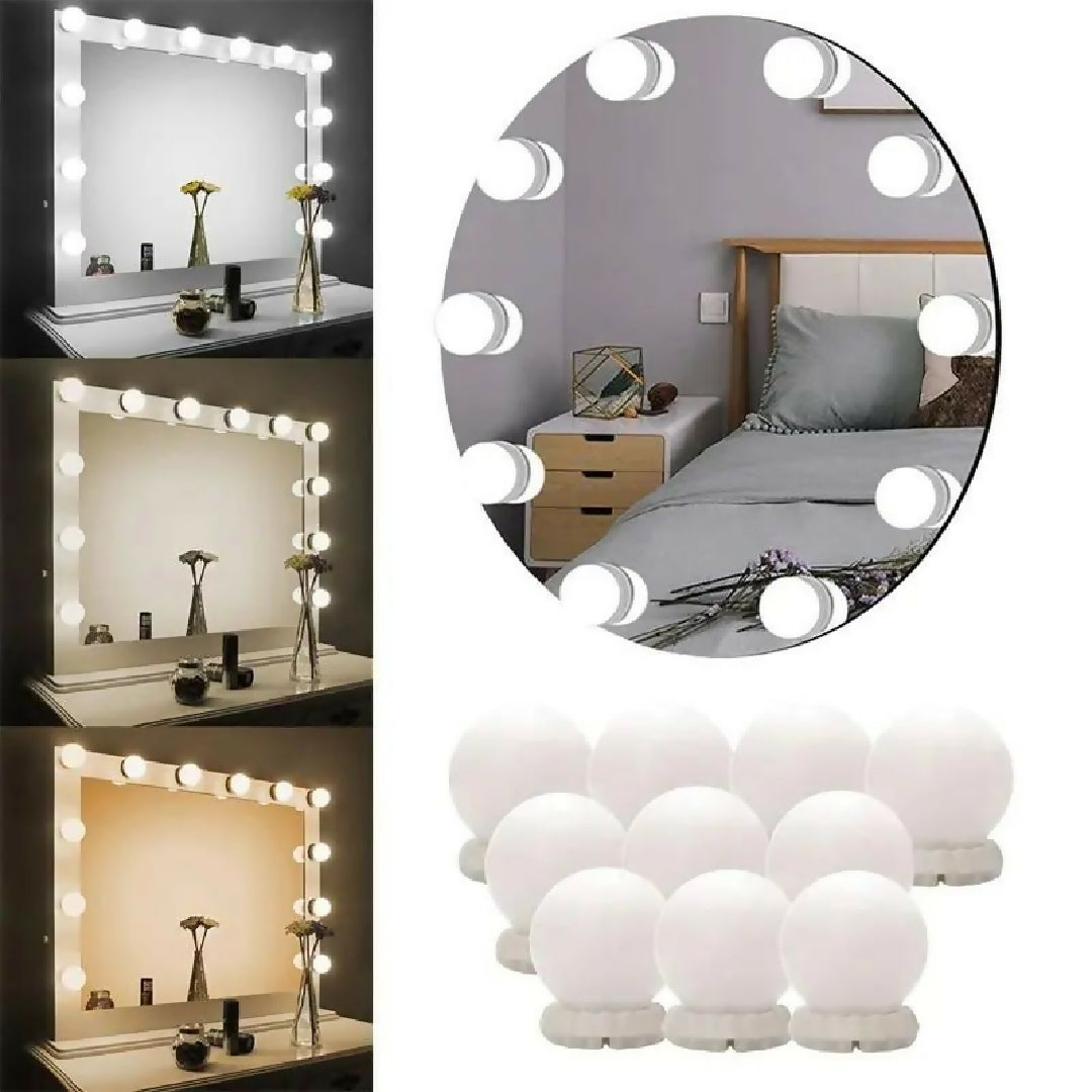 Vanity Mirror Light LED Bulbs For Makeup Mirror Stand 10 Bulbs