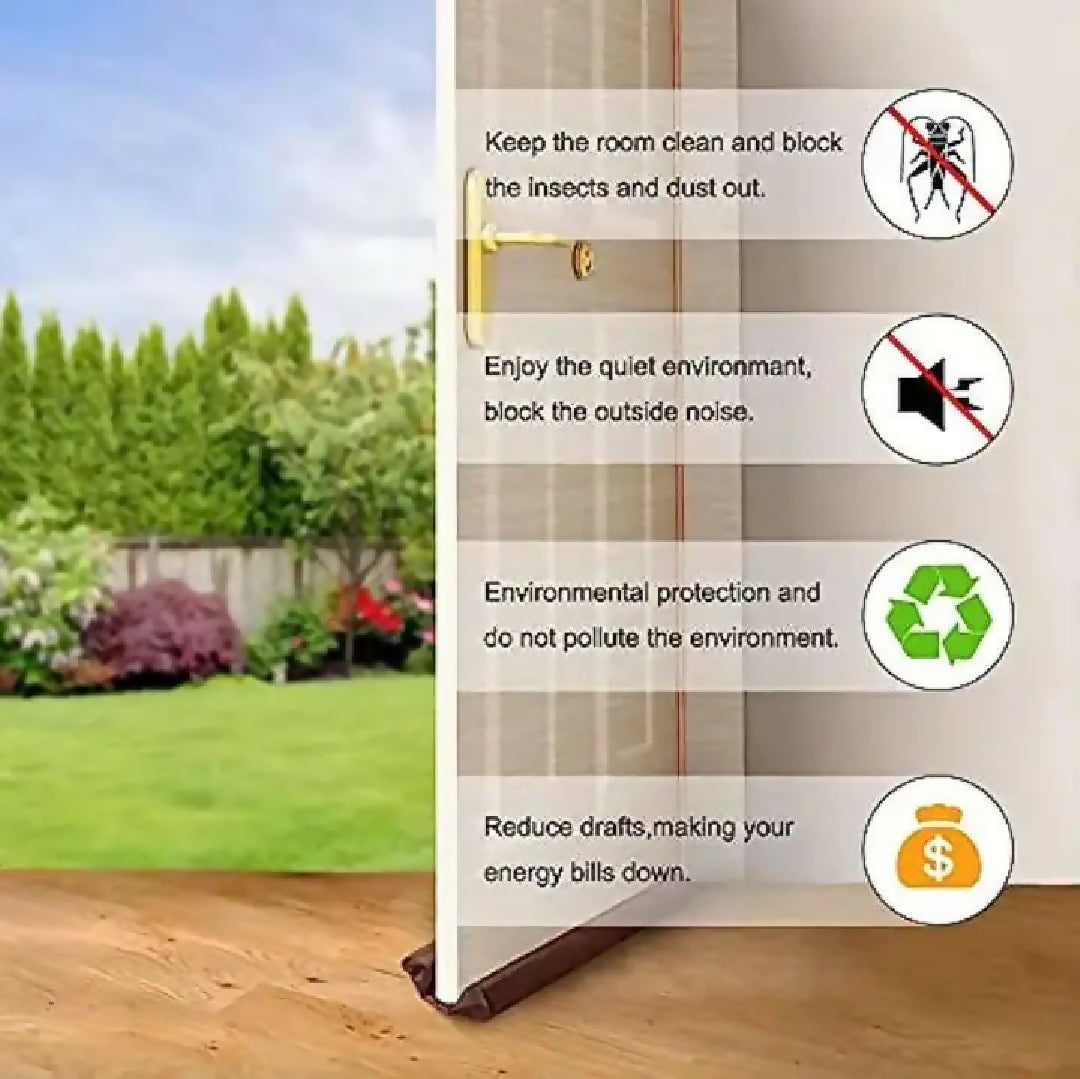Door Dust Stopper Draft Insect Air Stopper Under Bottom Seal Twin Guard For Door And Window