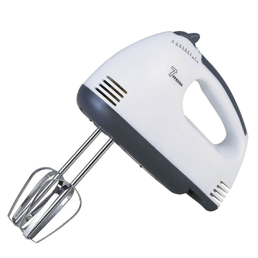 Scarlett Hand Mix Beater 7 Speed Egg Beater with Chrome Beater Plus Dough Hook