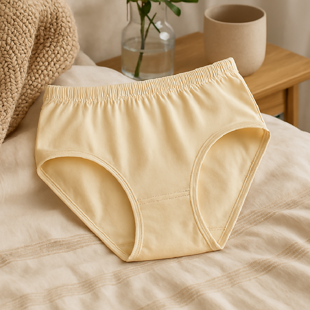 High Quality Pure Cotton Soft Fabric Panty - Comfortable Everyday Wear - Skin - S M L - Large