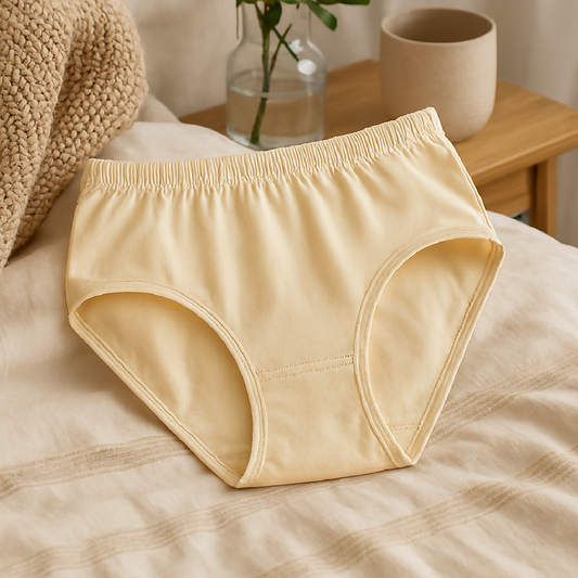 High Quality Pure Cotton Soft Fabric Panty - Comfortable Everyday Wear - Skin - S M L - Large