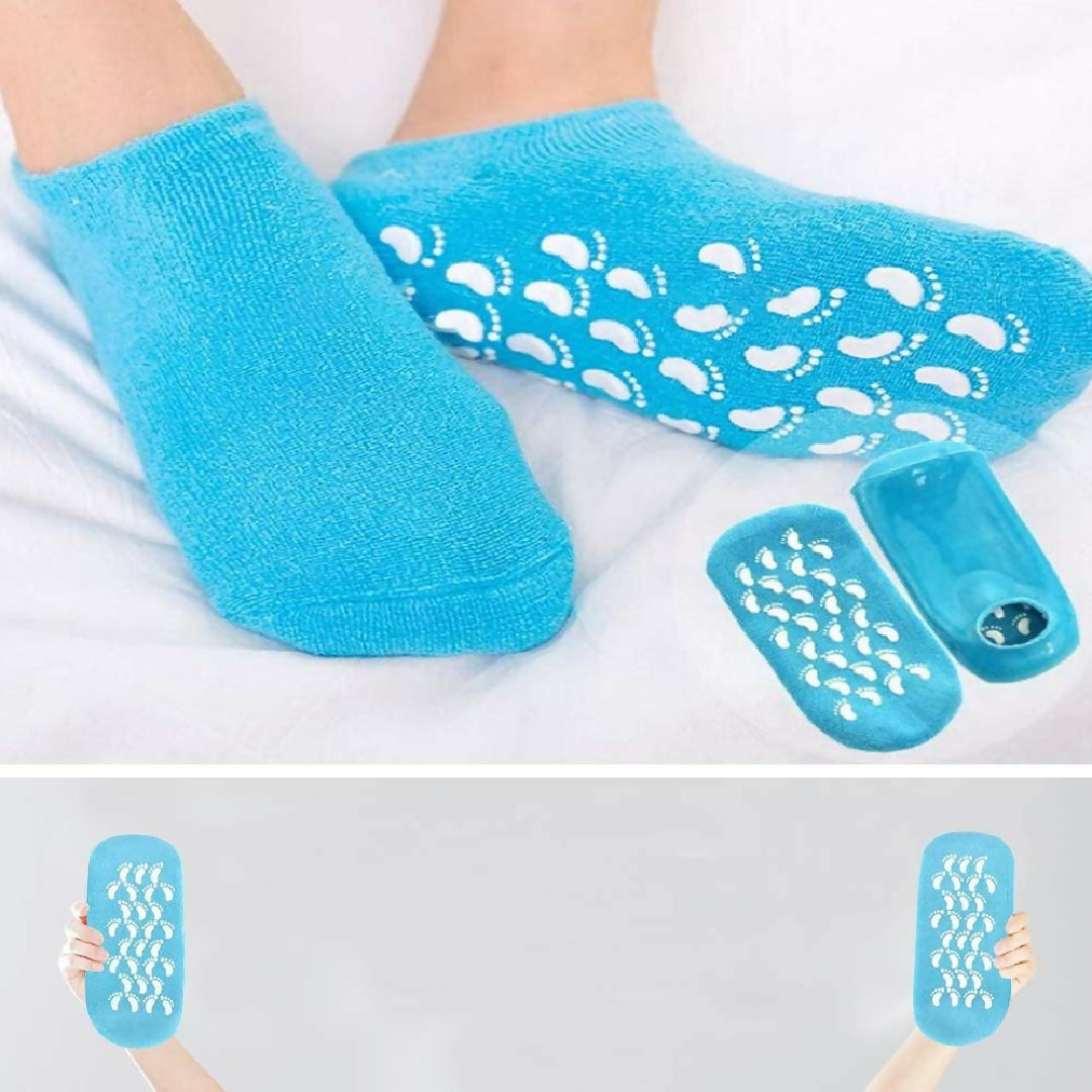 1 Pairs of Gel Socks Soft Moisturising Socks Gel Socks Spa Socks Super Soft Spa Socks with Gel Moisturising Socks Can be Used for Cracked Skin