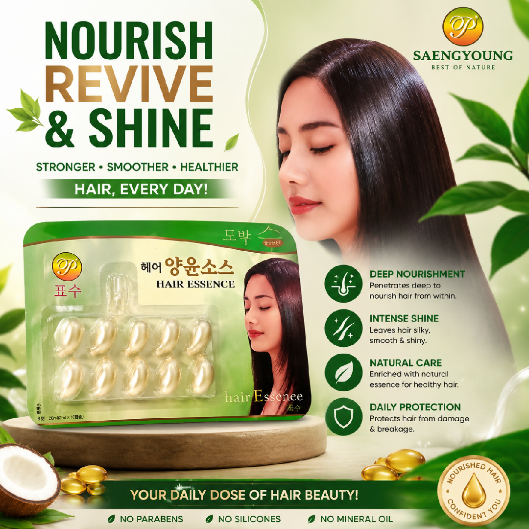 Saengyoung Hair Essence Capsules Deep Nourishing Hair Treatment 20ml Hair Repair Serum For Dry Damaged Hair