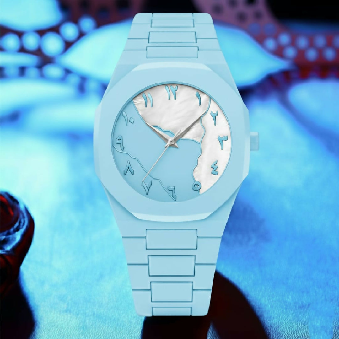 Ladies Luxury Arabic Dial Watch Water Resistant Stylish Colorful Timepiece