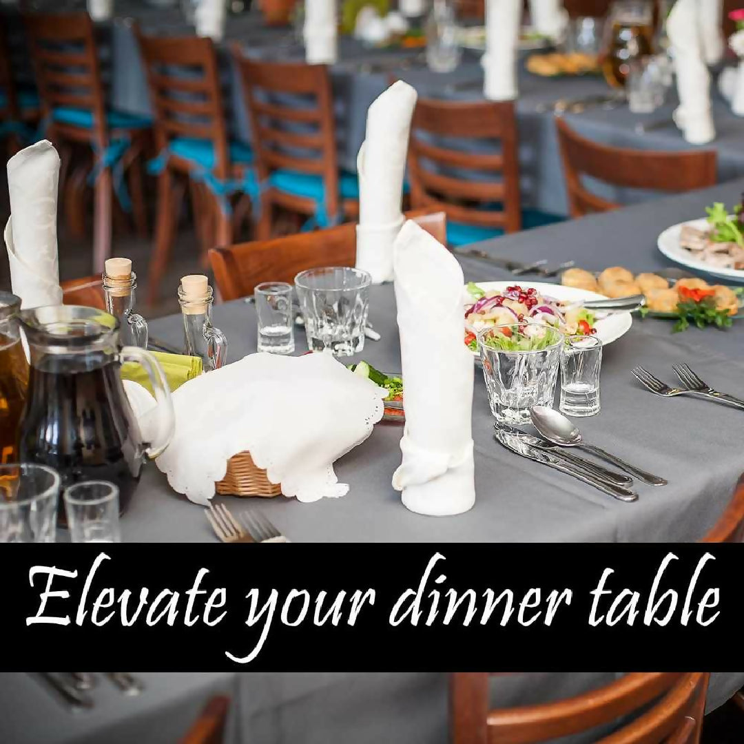 Cloth Dinner Table Napkin White Soft Absorbent Lightweight 100 percent Cotton