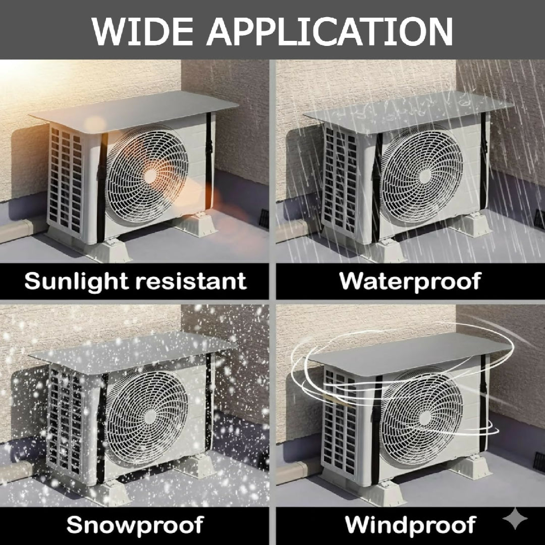 Ac Outdoor Unit Protector Heat Insulation Sunlight Shade Protector from Dust With Adjustable Buckle Rain Cover Air Conditioner Cover