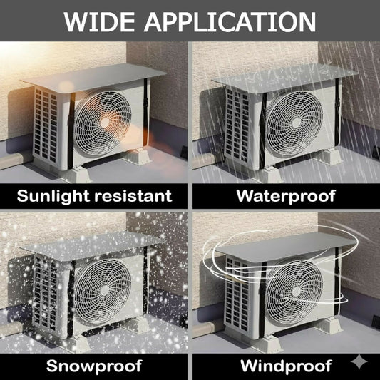 Ac Outdoor Unit Protector Heat Insulation Sunlight Shade Protector from Dust With Adjustable Buckle Rain Cover Air Conditioner Cover
