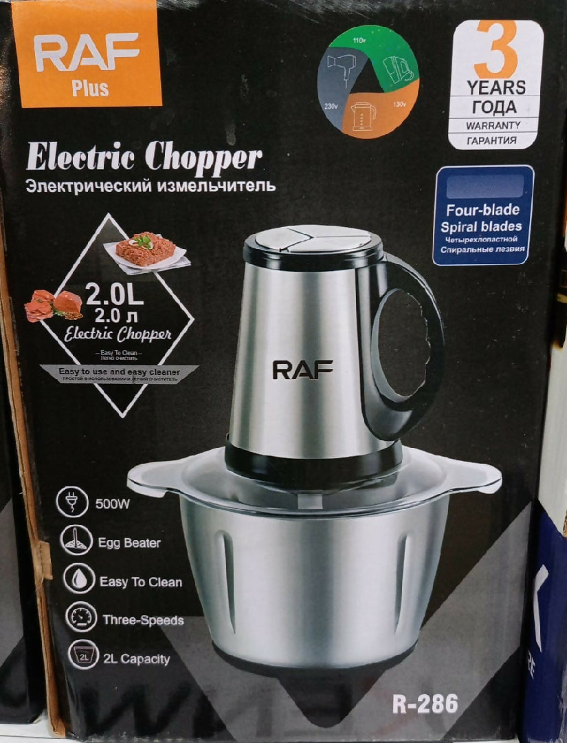 RAF Electric Chopper 2 Liters 1 Piece
