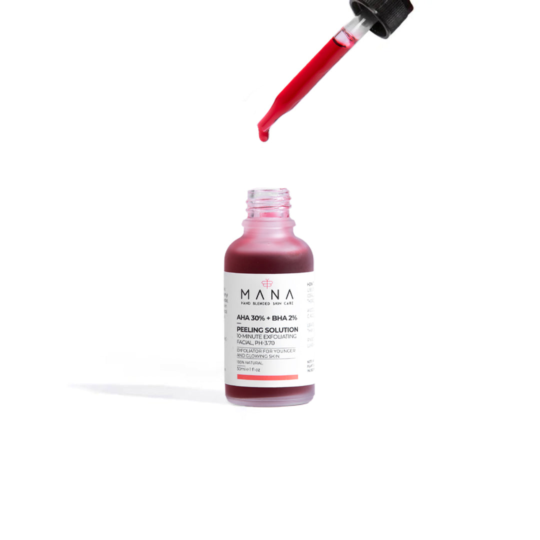 Shop AHA 30% + BHA 2% Peeling Solution For Instant Glow & Soft Skin at Mana Beauty Spirit
