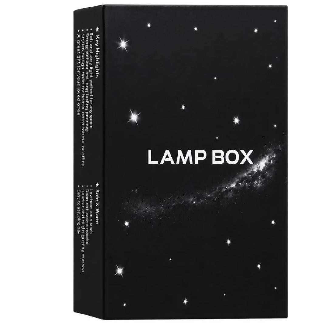 Galaxy Starry Sky Lamp Box 2-in-1 Projector Night Light with 3 Projection Lenses Built-in Night Light