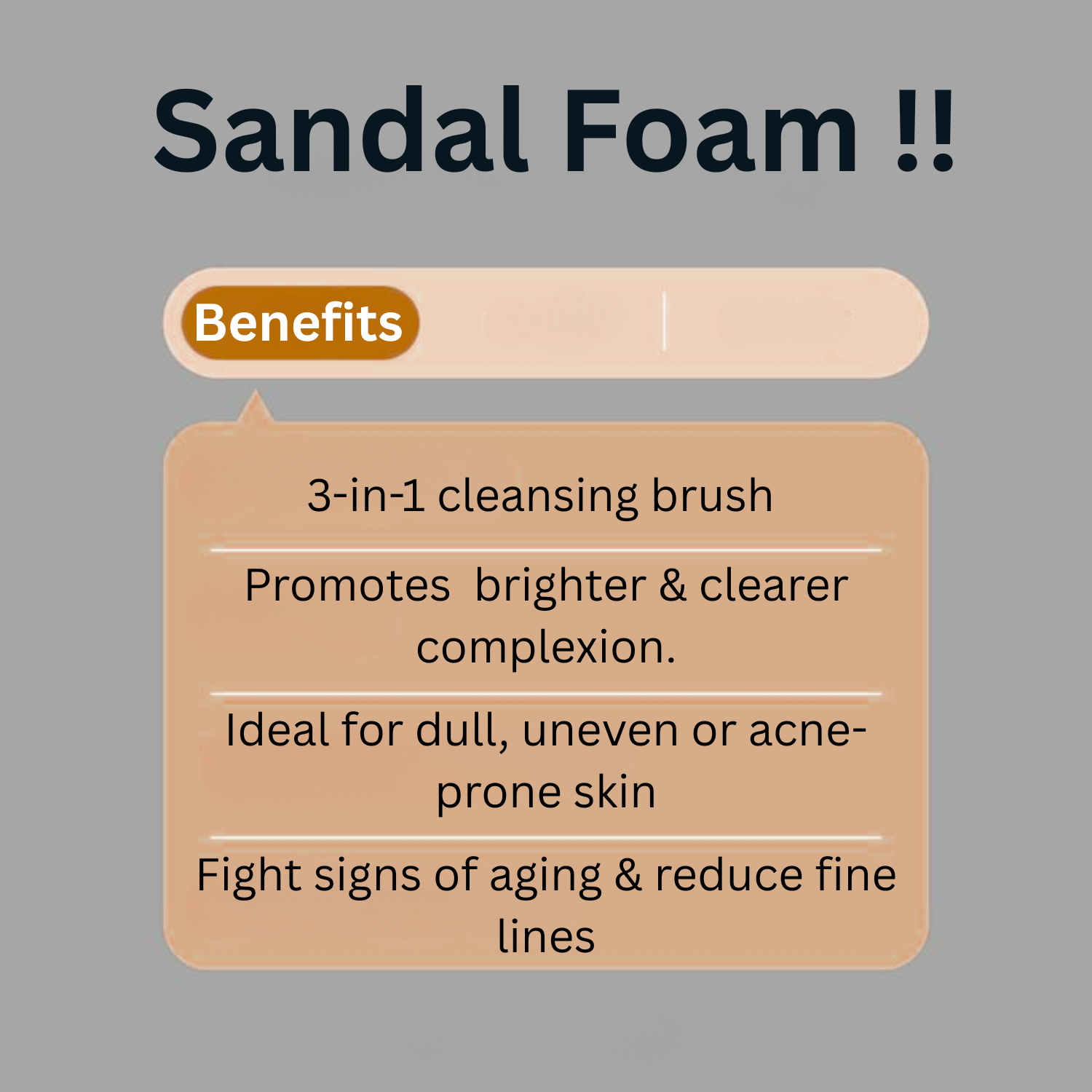 Anti Wrinkle Sandal Foaming Face Wash 150ml