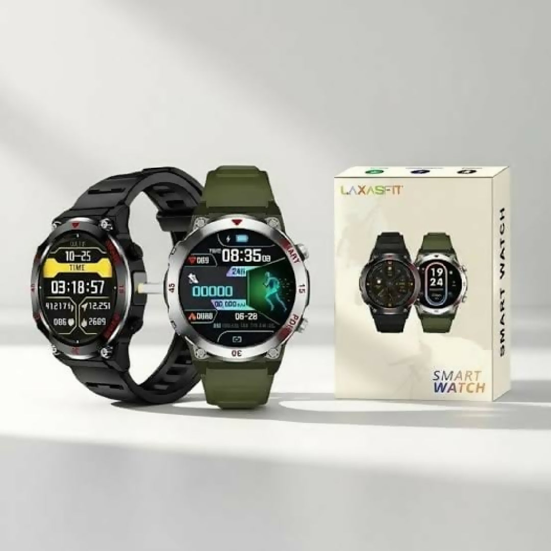 GT11 Round Dial Rugged Smart Watch with Bluetooth Calling – Sports Fitness And Torch