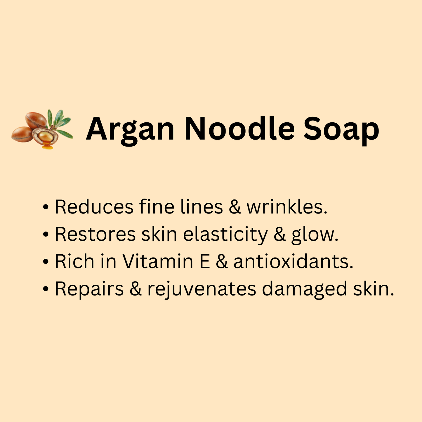 Argan Noodle Soap 100gm