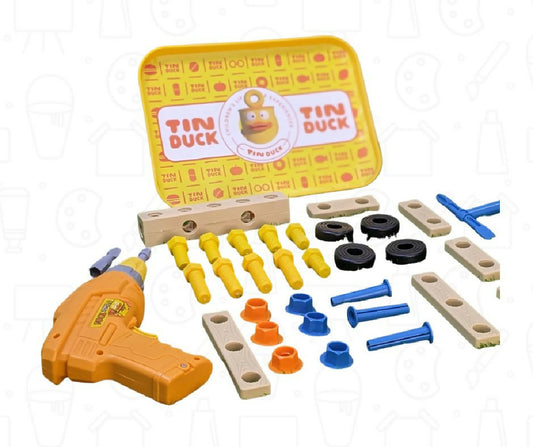 Electric Drill Build Toy Set Creative Construction Kit for Kids