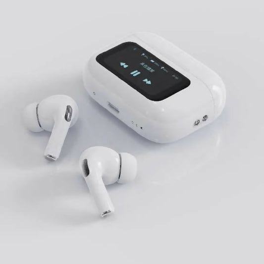 A9 Pro High Quality Sound ENC Noise Reduction Wireless AirPods With Smart Touch Screen Control