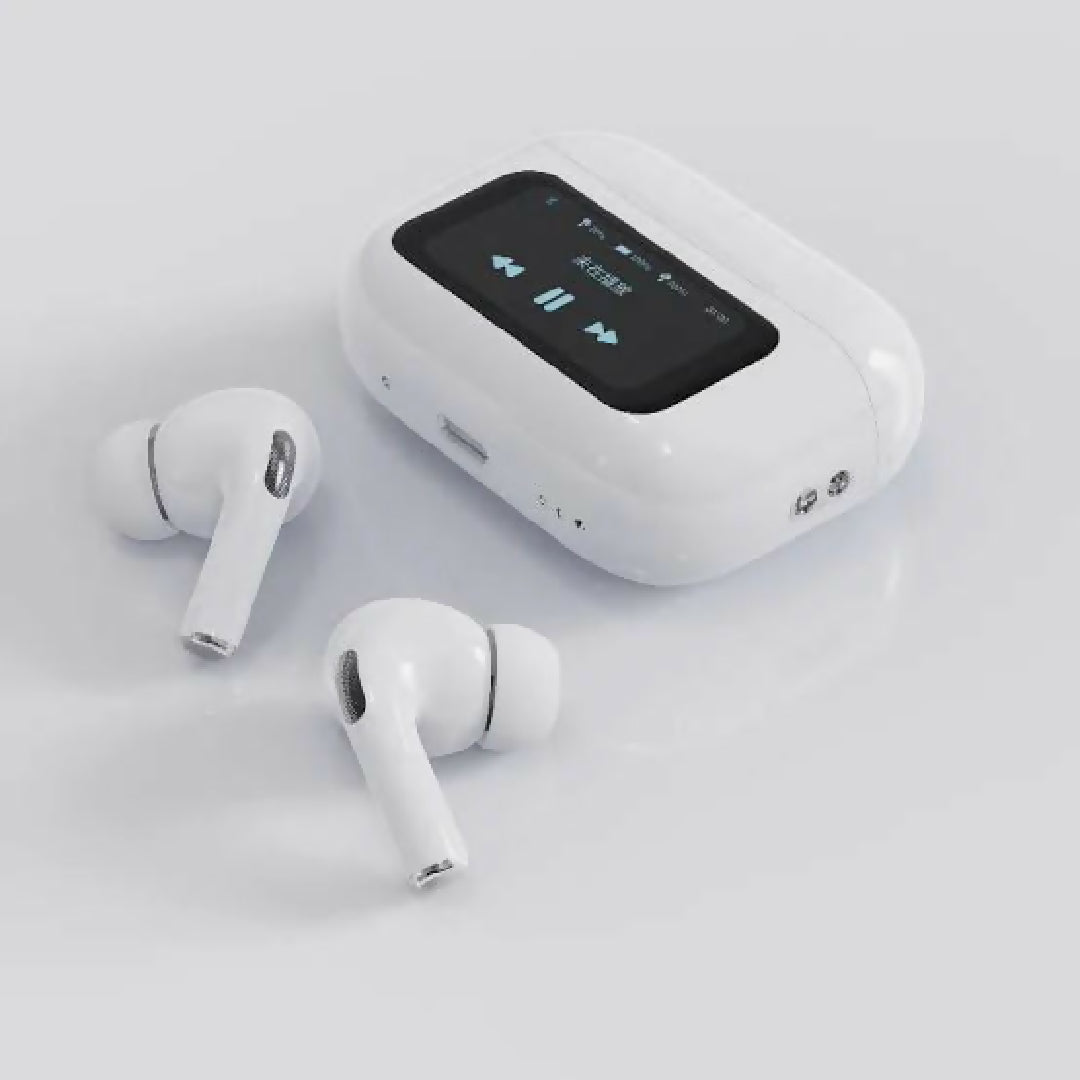 A9 Pro High Quality Sound ENC Noise Reduction Wireless AirPods With Smart Touch Screen Control
