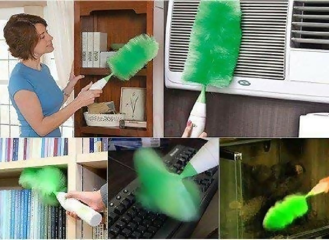 Go duster for dusting Dust Cleaning Brush for Blind Window Cleaner Cell Operated