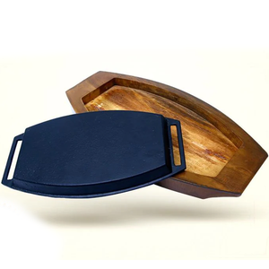 Sizzler 8.5 inch F OV Wood Ideal for Sizzling Dishes and Unique Dining Experience