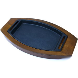 Sizzler 8.5 inch F OV Wood Ideal for Sizzling Dishes and Unique Dining Experience