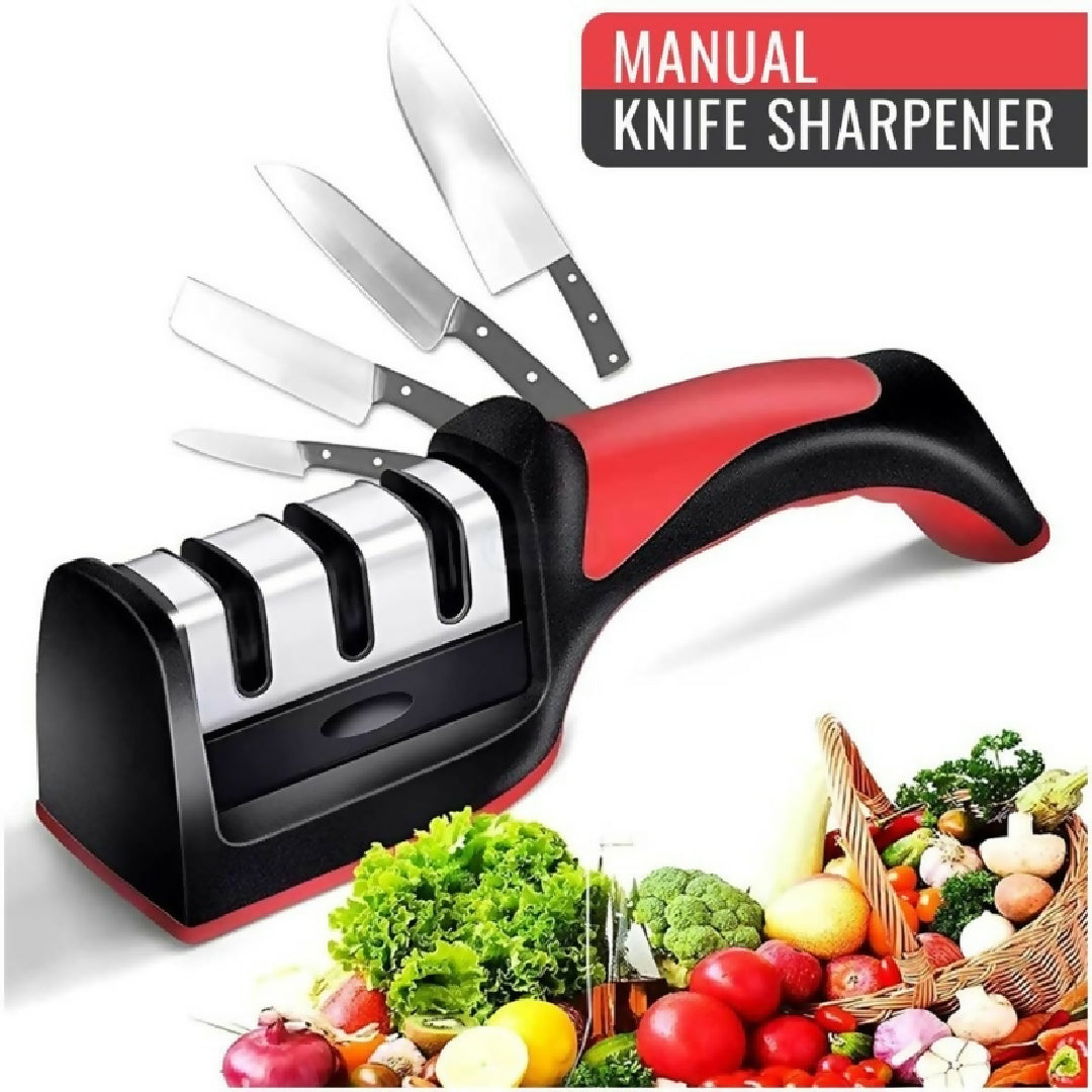 3 in 1 Knife Sharpener Set with Ceramic Peeler 3 Stage Blade Restorer